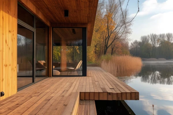 Podłoga drewniana na zewnątrz